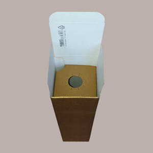 10 Pcs <b>Gold</b> <b>Skin</b> Graphic Cardboard Rigid Boxes 100x100H340mm Case for 1 Bottle 750 ml for Champagne Eco-friendly Recycled - Product Image 4