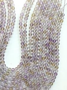 Perles rondes lisses en amétrine naturelle de haute qualité pour la fabrication de bijoux et les fournitures d'artisanat disponibles au meilleur prix - Product Image 6