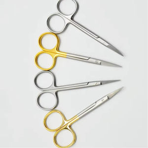 Ciseaux à cuticules professionnels de haute qualité en acier inoxydable, lame incurvée et tranchante, design manuel durable et léger - Product Image 1