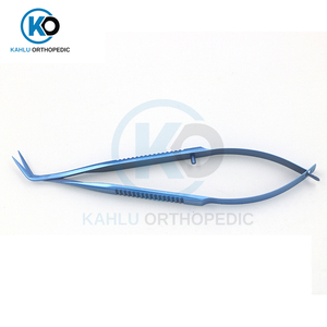 Kahlu orthopédique 105mm titane droit Katzin ciseaux de greffe de cornée manuel en acier inoxydable ciseaux de greffe de cornée - Product Image 3