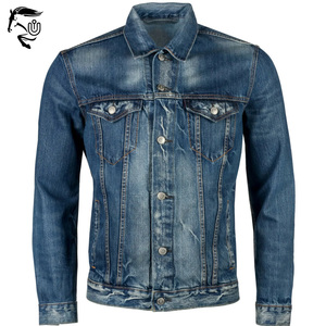 2025 Street Style Casual Denim Jacket Custom OEM Blue Jean Coat con decoración de botones al por mayor para hombres y mujeres para invierno - Product Image 5
