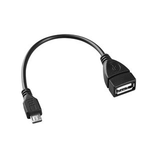 Cable conector y Adaptador de audio negro de 15cm de micro macho a hembra de 15cm - Product Image 1