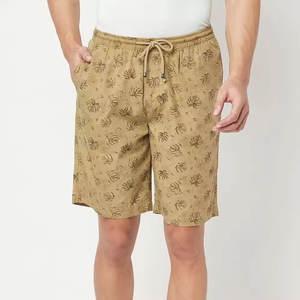 กางเกงขาสั้นผู้ชายสไตล์ไฮสตรีท ผ้าแคนวาสผสมโพลีเอสเตอร์/คอตตอน เอวยางยืด สีพื้น รุ่นใหม่ล่าสุด MOQ ต่ำ ราคาสมเหตุสมผล - Product Image 1