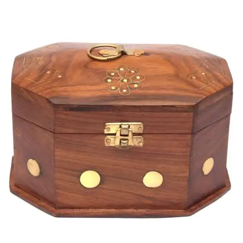 Boîte à bibelots de meilleure qualité au design unique Grande boîte d'emballage de bijoux Boîte en bois Boîte à bijoux décorative de forme personnalisée