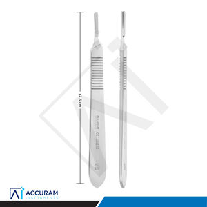 Manche de scalpel en acier inoxydable n° 3 Poignées de Couteau Chirurgical Réutilisables, Porte-Lames Chirurgicales Médicales, Dentaires, de Laboratoire, Orthopédiques - Product Image 5