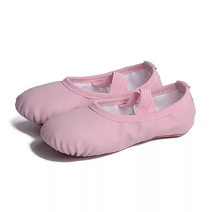 <b>Women's</b> Kids' Soft Ballet Yoga Shoes Sizes 32-40 Breathable Comfortable PU <b>Leather</b> Ballet <b>Slipper</b> Genuine <b>Leather</b> Dance Shoes - Product Image 2