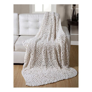 Manta tejida de punto de gofres de lana de lujo de alta calidad 100% algodón orgánico suave cómodo al por mayor último diseño - Product Image 5