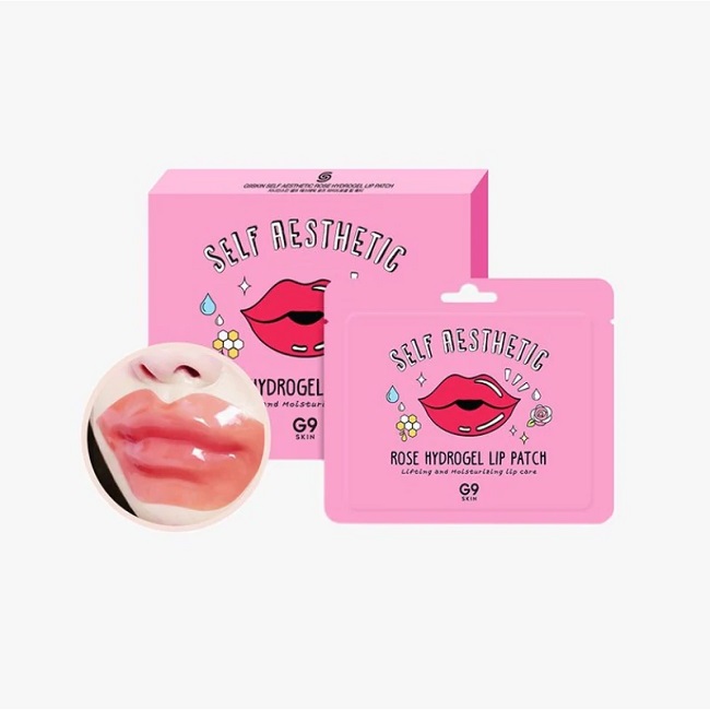 G9 SKIN Patch hydrogel rose auto-esthétique pour les lèvres 5 pièces 8,75