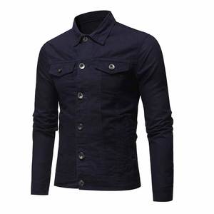 Chaqueta vaquera personalizada hecha en fábrica, chaqueta vaquera de piedra, chaqueta vaquera de lavado con hilo brillante bordado - Product Image 5