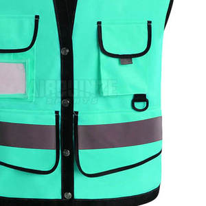 Prix de gros Logo personnalisé qualité supérieure Gilet de sécurité léger nouveauté couleur unie Gilet de sécurité - Product Image 6