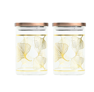 Venta al por mayor de cobre ventana tapa tarro de cristal 4oz 10oz 16oz alta calidad redondo recto tarros botellas con venta caliente - Product Image 6