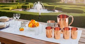 Pichet à eau lisse avec 4 verres d'une capacité de 10 onces avec 1 pichet d'une capacité de 54 onces pour stocker de l'eau potable - Product Image 4