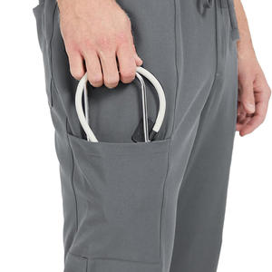 Pantalon de gommage médical unisexe personnalisable avec broderie logo impression pantalon confortable pour les médecins et les infirmières vêtements d'hôpital - Product Image 2