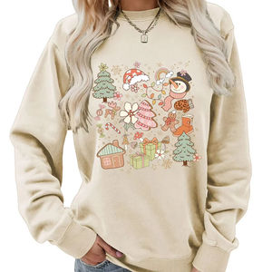 <b>100</b>% Organic Cotton Premium Sweatshirts for Women Quick Dry Anti-Wrinkle Breathable 3D Printed Hoodies New Design for Winter - Product Image 3