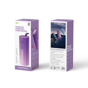 ALTAVOZ BT SPA-137 MORADO <b>Waterproof</b> <b>Outdoor</b> RGB LED <b>Speaker</b> with Microphone 5W X2 Party Suitable Battery Powered - Product Image 1