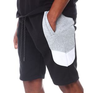 2024 hommes broderie personnalisée Tech polaire Sweat Shorts taille élastique cordon solide motif été Streetwear avec poches latérales - Product Image 4