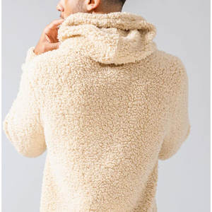 Nouveau Style Sherpa À Capuche Hommes Brodé Personnalisé Street Wear Pull Homme À Capuche Surdimensionné Sherpa Puff Imprimer Hoodies Pour Garçons - Product Image 4