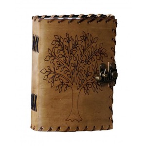 Diario de cuero hecho a mano, cuaderno único de árbol de la vida con costura lateral, suministros de oficina y papelería, suministros escolares, cuaderno de bocetos - Product Image 1