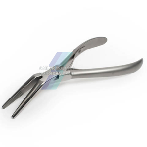 Pince d'extension de cheveux en acier inoxydable avec poignée en caoutchouc Micro outil d'ouverture et de fermeture Matière plastique - Product Image 4