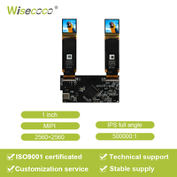 Wisecoco haute résolution 2560*2560 haute luminosité 1800cd/m2 MIPI 1 pouce Oled AR VR solution d'affichage Module d'écran Lcd