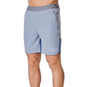 กางเกงขาสั้นออกกำลังกายสำหรับผู้ชายกางเกงขาสั้นออกกำลังกายน้ำหนักเบาสีพื้นระบายอากาศขายดีตามสั่ง - Product Image 2