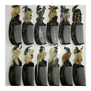 Peine de Cuerno de Búfalo Ecológico Hecho a Mano, Estilo ROYAL y Elegante, Tamaño Grande para Uso Doméstico y Estilistas Profesionales - Product Image 2