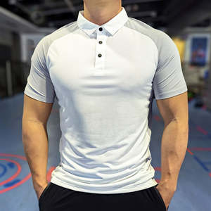 เสื้อสำหรับผู้ชายสไตล์ยุโรปและอเมริกาขายส่งผ้าถักเนื้อแข็งกำหนดสีเองได้ - Product Image 1