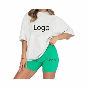 Ensemble short t-shirt pour femme vente chaude 2025 nouveau style t-shirt et ensemble court 2 pièces pour femmes du Pakistan - Product Image 4