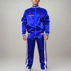 ชุดเซ็ตสตรีทแวร์ผ้าฝ้ายแท้ 100% 400 GSM แบบมีซิป กางเกงจ็อกเกอร์ทรงขาบานเอวสองชั้น เสื้อฮู้ดดี้สำหรับผู้ชาย - Product Image 4