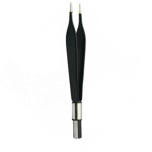 Pinces électriques bipolaires droites européennes 16 cm réutilisables, pointe de 2 mm, acier inoxydable, instrument chirurgical - Product Image 3