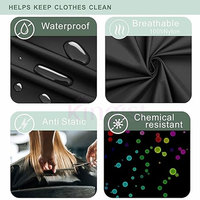 KINGIST KC-710 Cape de coiffure portable en nylon personnalisée avec logo imprimé pour barbiers et usage domestique