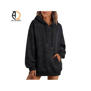 เสื้อมีฮู้ดโอเวอร์ไซส์สำหรับผู้หญิงเสื้อฮู้ดโอเวอร์ไซส์แบบเย็บติดซิปขนาดใหญ่พิเศษออกแบบได้ตามต้องการ - Product Image 2