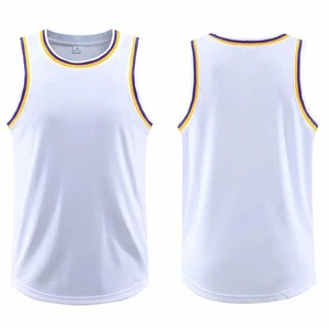 Cómodo al por mayor de alta calidad número personalizado Nombre y tela en blanco hombres y mujeres camisetas de baloncesto tela suave ligera - Product Image 1