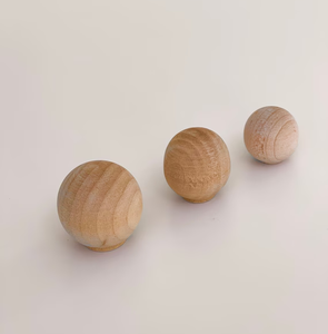 Perillas de madera Muebles y perillas Precio asequible Gabinete de cocina Perilla de madera redonda Manija para muebles - Product Image 1