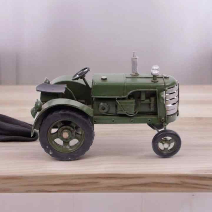 Collection Decorative Rustic Model Figurine Metal TRACTOR Figurine 16CM