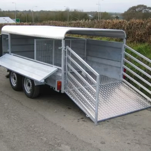 Remolque de ganado de servicio pesado 8x5 para transporte seguro de animales - Product Image 1