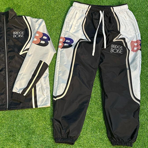 Conjuntos Cortavientos de Nailon de Alta Calidad 2025, Venta al por Mayor, Logotipo Personalizado, Conjunto Cortavientos Casual de 2 Piezas para Hombre, Chándal - Product Image 5