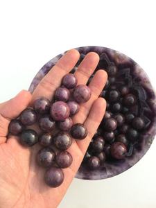 Esfera de estrella de rubí Natural 100% genuino de calidad Natural Bola de corindón de rubí de alta calidad bola redonda pulida para decoración del hogar - Product Image 2