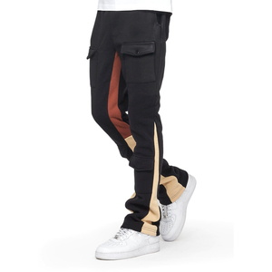 Pantalon de survêtement évasé à séchage rapide avec logo personnalisé, taille haute, en tissu peigné, décontracté, léger, sportif, à bas prix, fabriqué au Pakistan - Product Image 4