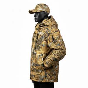 Premium Softshell <b>Jacket</b> 320GSM Waterproof Breathable <b>Camo</b> Design Panel Construction Custom Logo softshell <b>Jacket</b> for <b>man</b> - Product Image 2