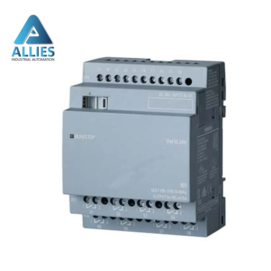 Module d'extension LOGO PLC, PS/I/O: 24 V DC/24 V, cc/relais, 8 DI/8 do, 4 MW pour LOGO, DM16