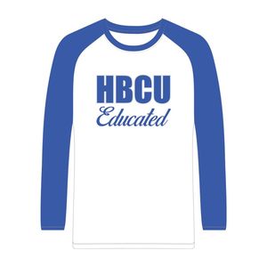 Hbcu เสื้อยืดแขนยาว Zeta Raglan สีขาวมีการศึกษาเสื้อยืดผ้าฝ้าย chenille Greek sorority Zeta phi Beta - Product Image 2