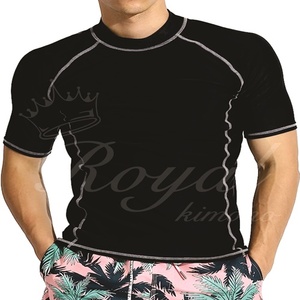 Personnalisé à manches courtes Spandex/Polyester respirant unisexe Rash Guard 240 GSM transfert de chaleur imprimé en gros 2025 Jiu Jitsu - Product Image 3