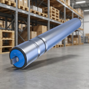 Rouleau de convoyeur silencieux pour salle blanche, entraîné par courroie à joint torique, avec boîtier en plastique, pour l'industrie alimentaire, roulement à billes en acier pour tuyaux, rouleau à huile - Product Image 1