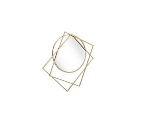 Cadre en alliage de fer personnalisé Grand miroir de salle de bain rond noir moderne Salon - Product Image 2