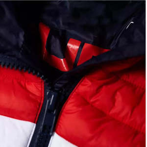 Veste matelassée à deux tons pour homme, à capuche, couleur contrastée, manteau d'hiver, vêtement d'extérieur rembourré, coupe-vent, chaud, parka d'aventure - Product Image 3