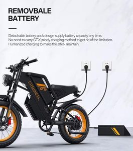 Bici elettrica da cross per ragazzi e adulti, Ebike fuoristrada 48V/60V con motore 1500W 2000W, batterie doppie 25Ah 40Ah, velocità 28 40mph - Product Image 5