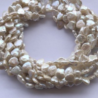 Perles d'eau douce naturelles jaunes et blanches de 10 mm, 12 mm, 14 mm, lisses, irrégulières, en forme de cœur, qualité AAA, certifiées IGI, bijoux en ligne