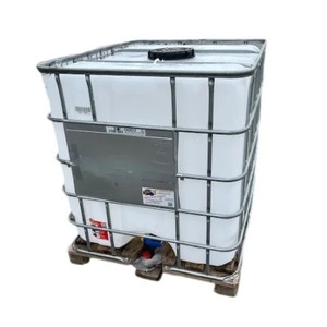 Réservoir IBC en polyéthylène blanc de 1000 L avec cadre en acier galvanisé, équipement de stockage de produits chimiques à haut niveau de sécurité - Product Image 2