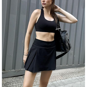 กระโปรงกอล์ฟผ้าคอตตอนแบบเรียบง่ายสำหรับผู้หญิงกระโปรงทรงดินสอขนาดเล็กแบบลำลองมีแถบคาดเอวสำหรับฤดูใบไม้ร่วง - Product Image 4